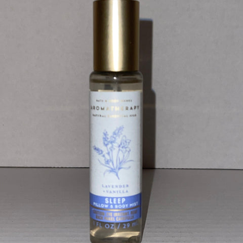 Bath & Body Works Travel Sleep Lavender Vanilla Essential Oil Mist